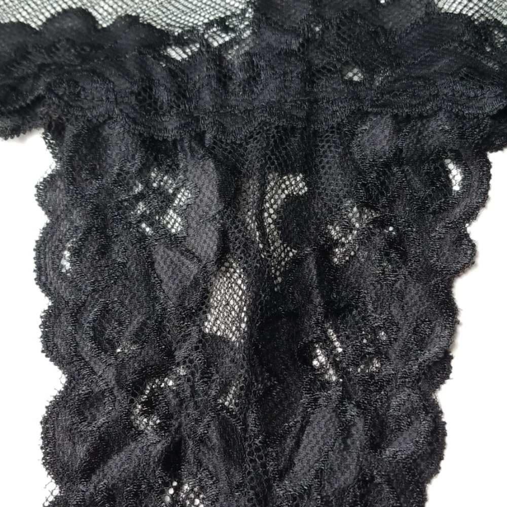 🍁**LAST 1** BLACK mesh bodysuit teddy - Picture 6 of 6